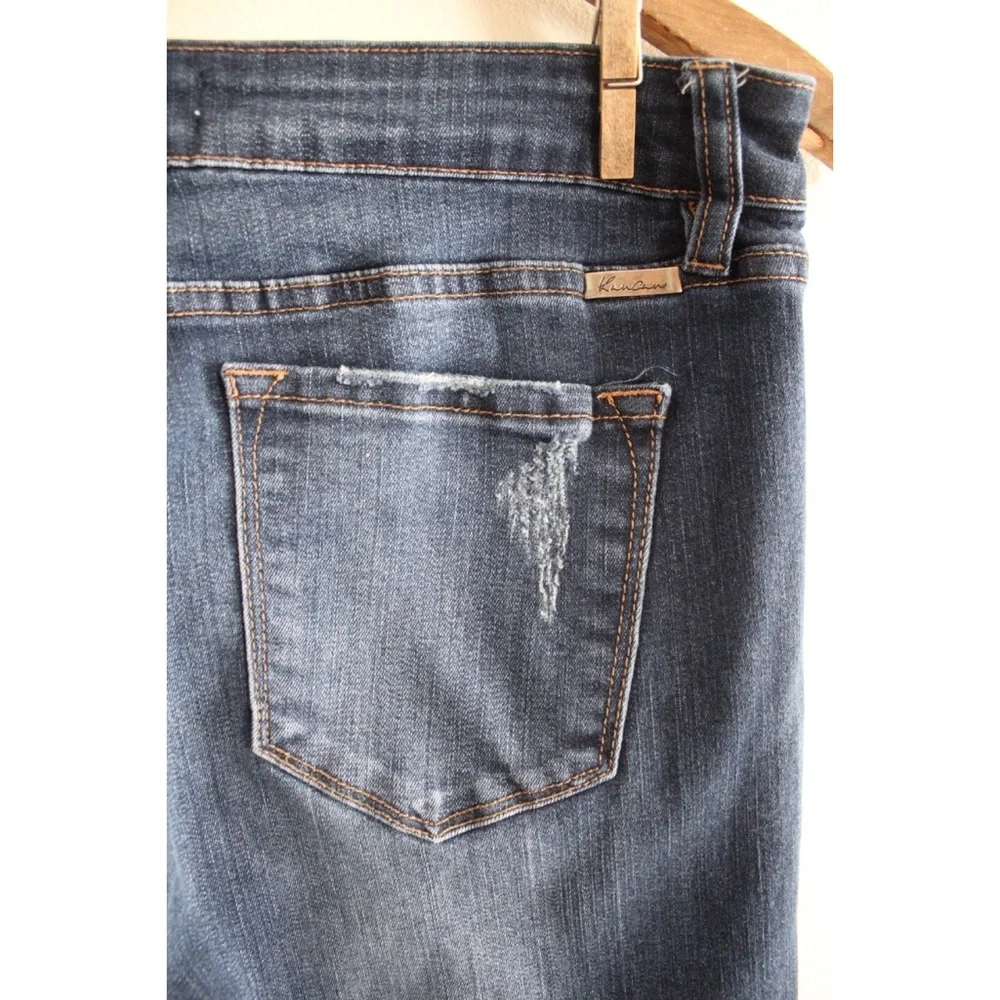 KanCan MidRise Leopard Patch Skinny Jeans 15 31 (12) Preowned - Picture 15 of 16